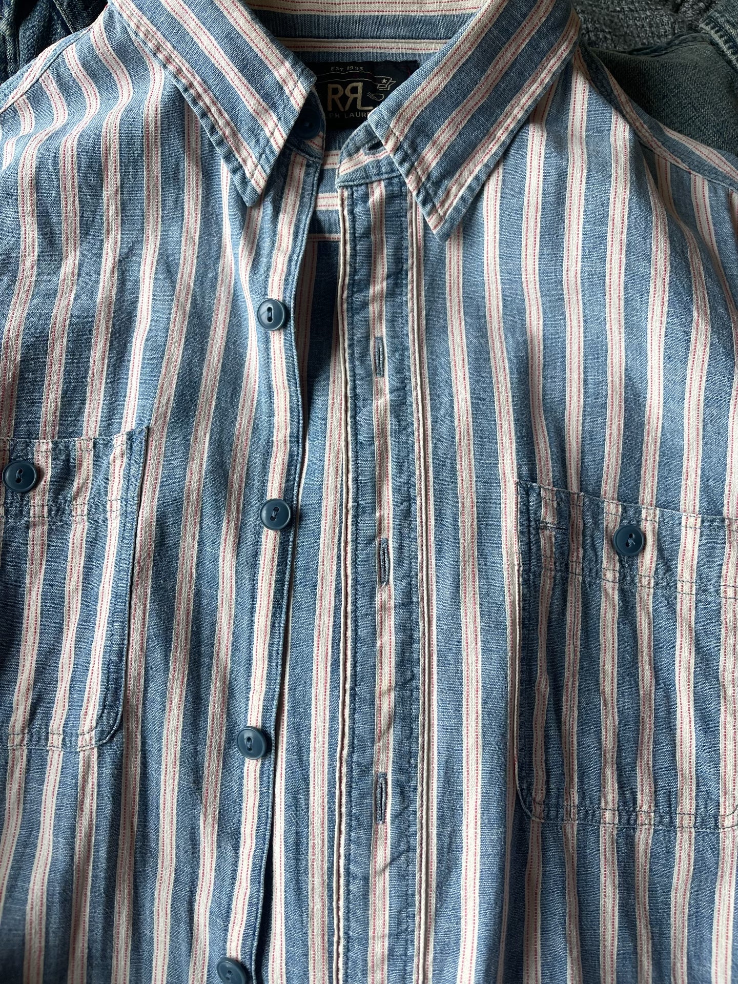 RRL Double RL Western Stripe Shirt