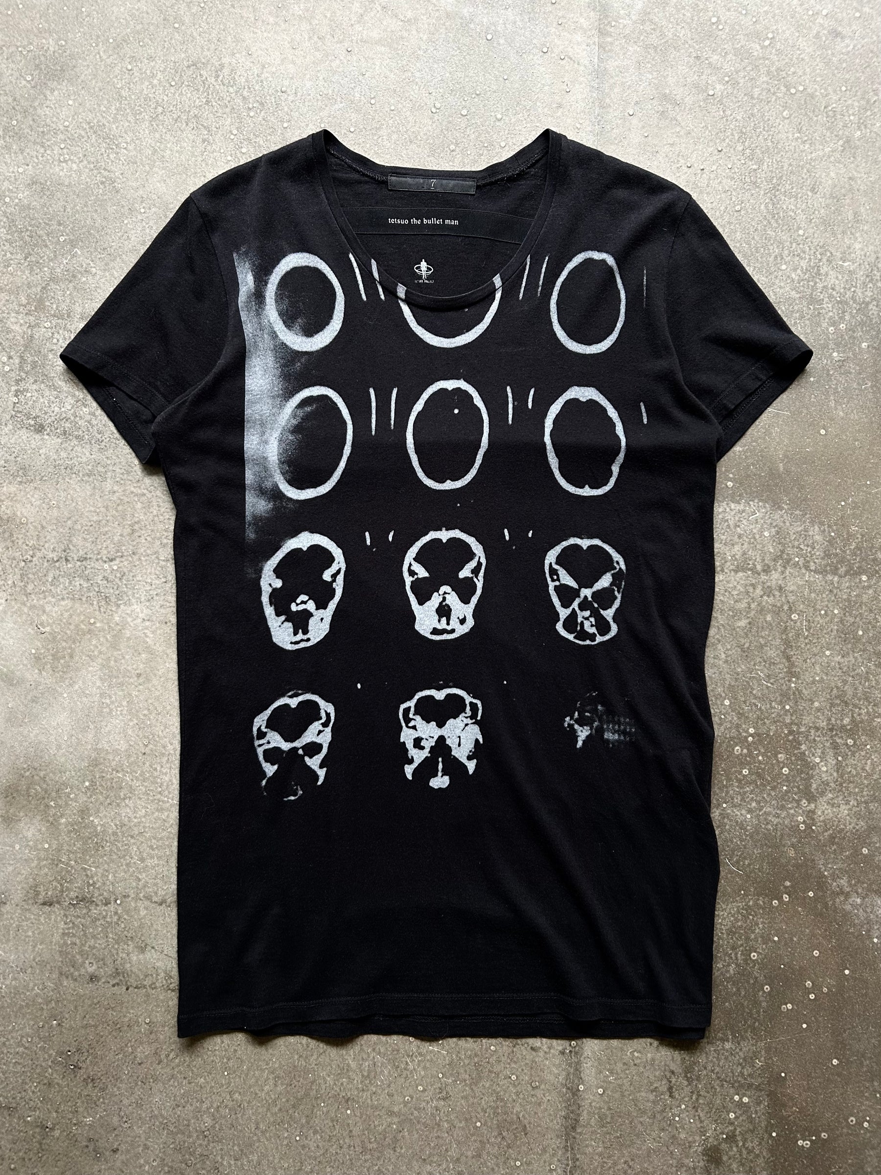 JULIUS 10s Dark Skull Print Tee