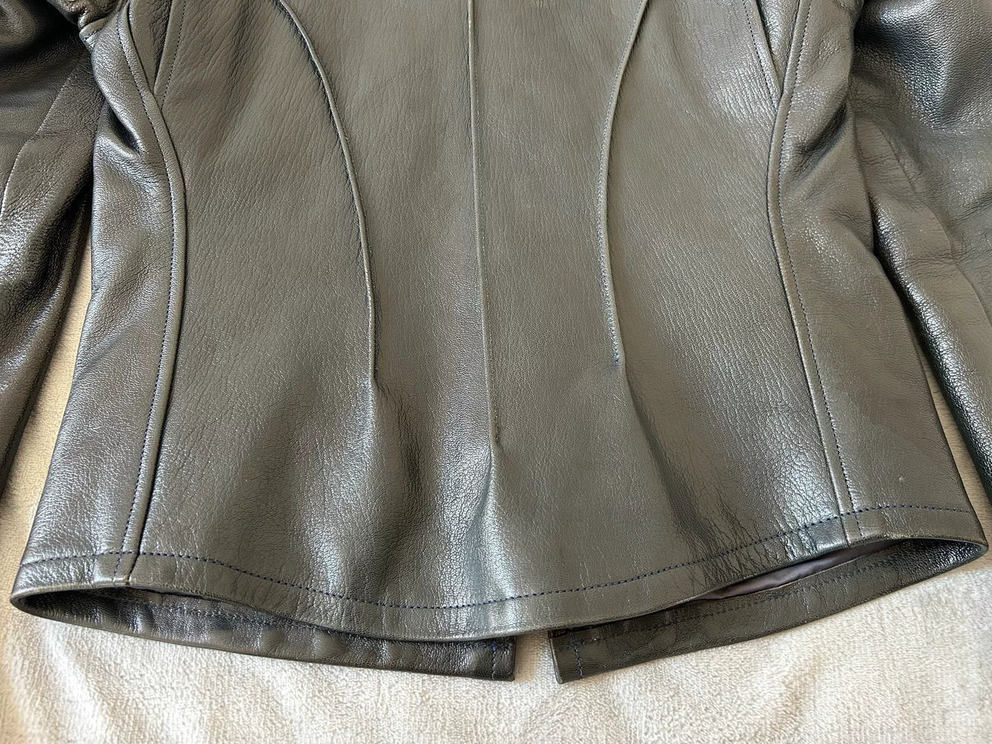 freewheelers black leather biker jacket