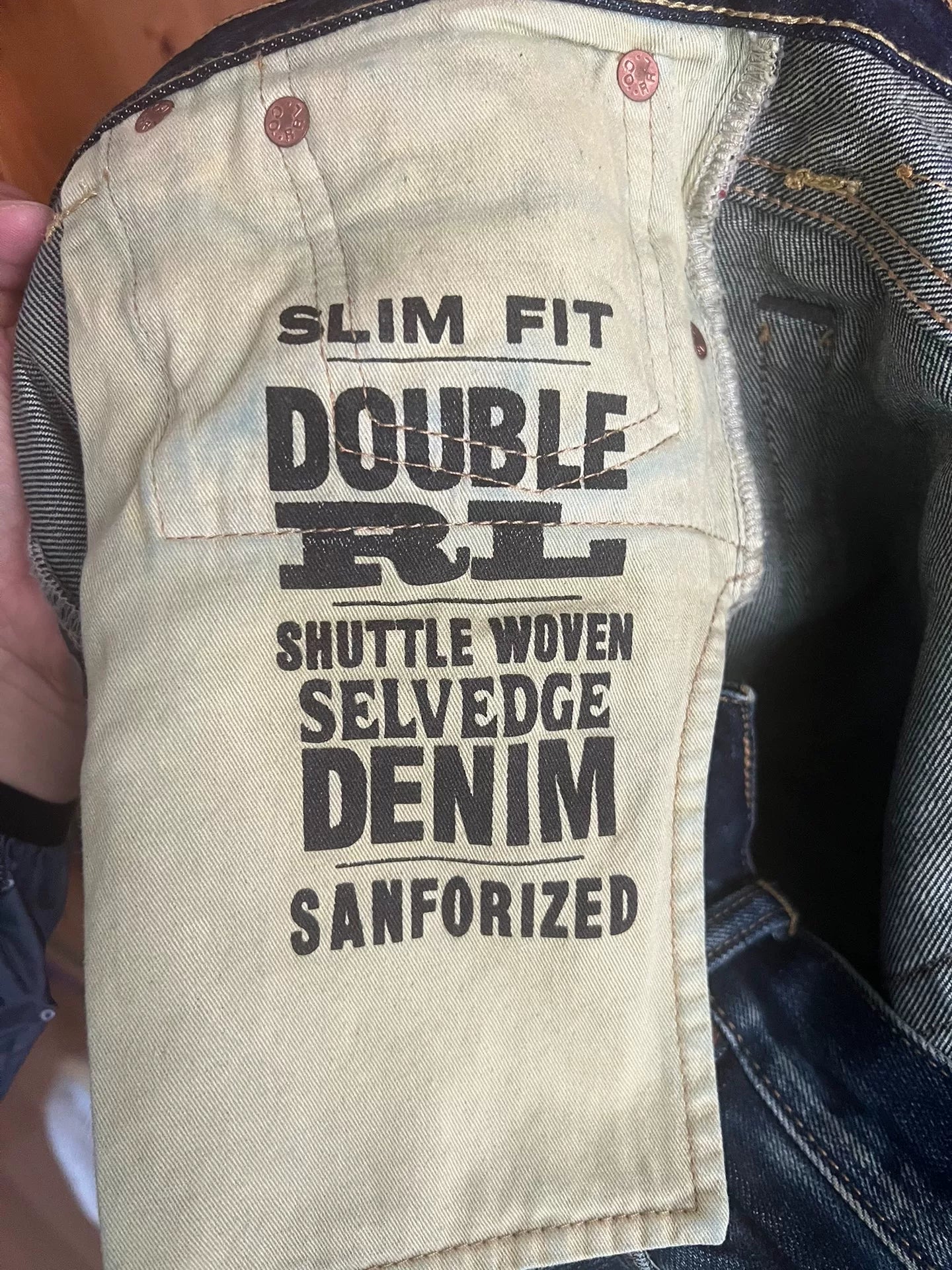 RRL Double RL Slim Wash Denim Pants