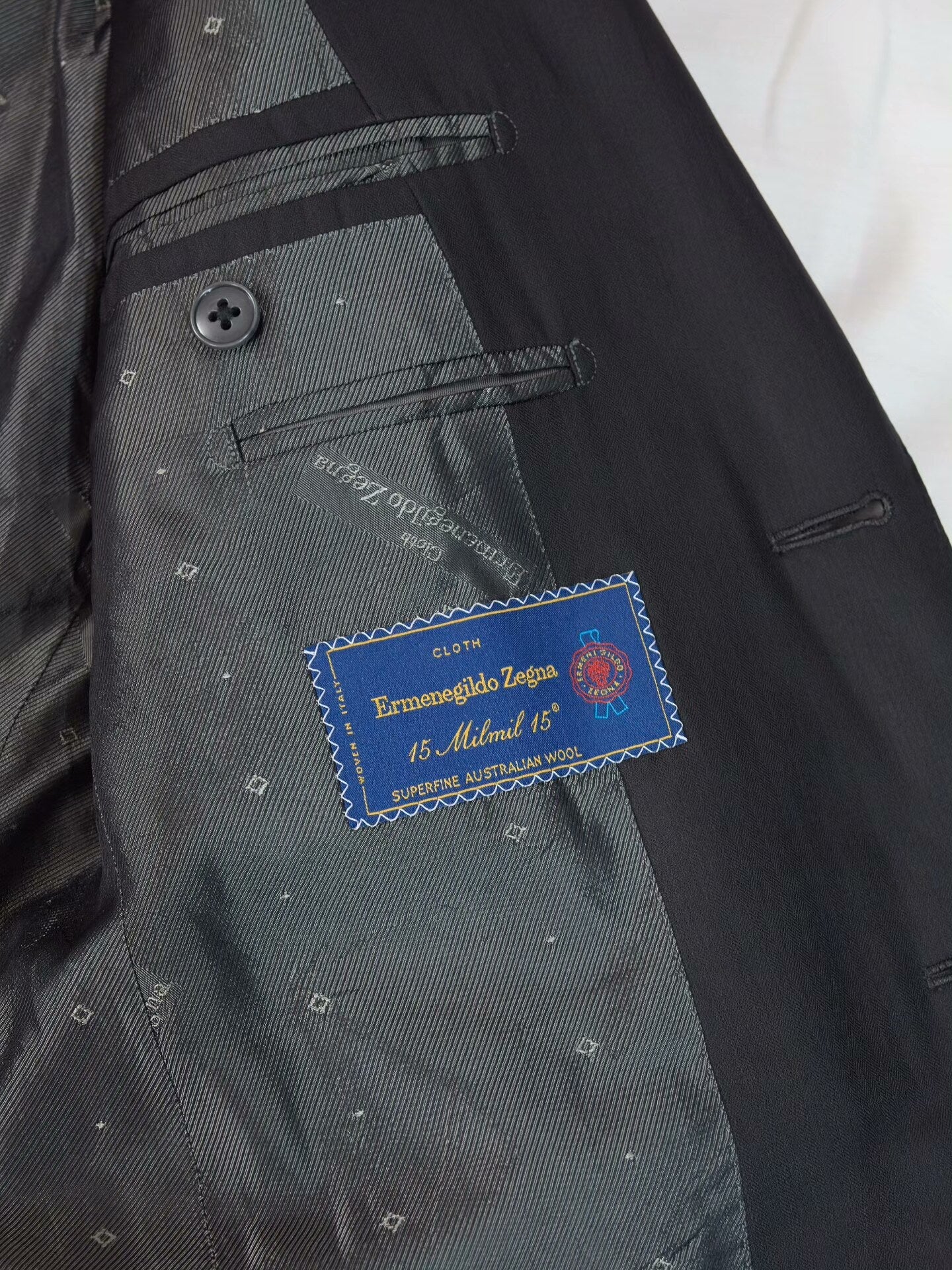 Zegna Black Wool Custom Suit