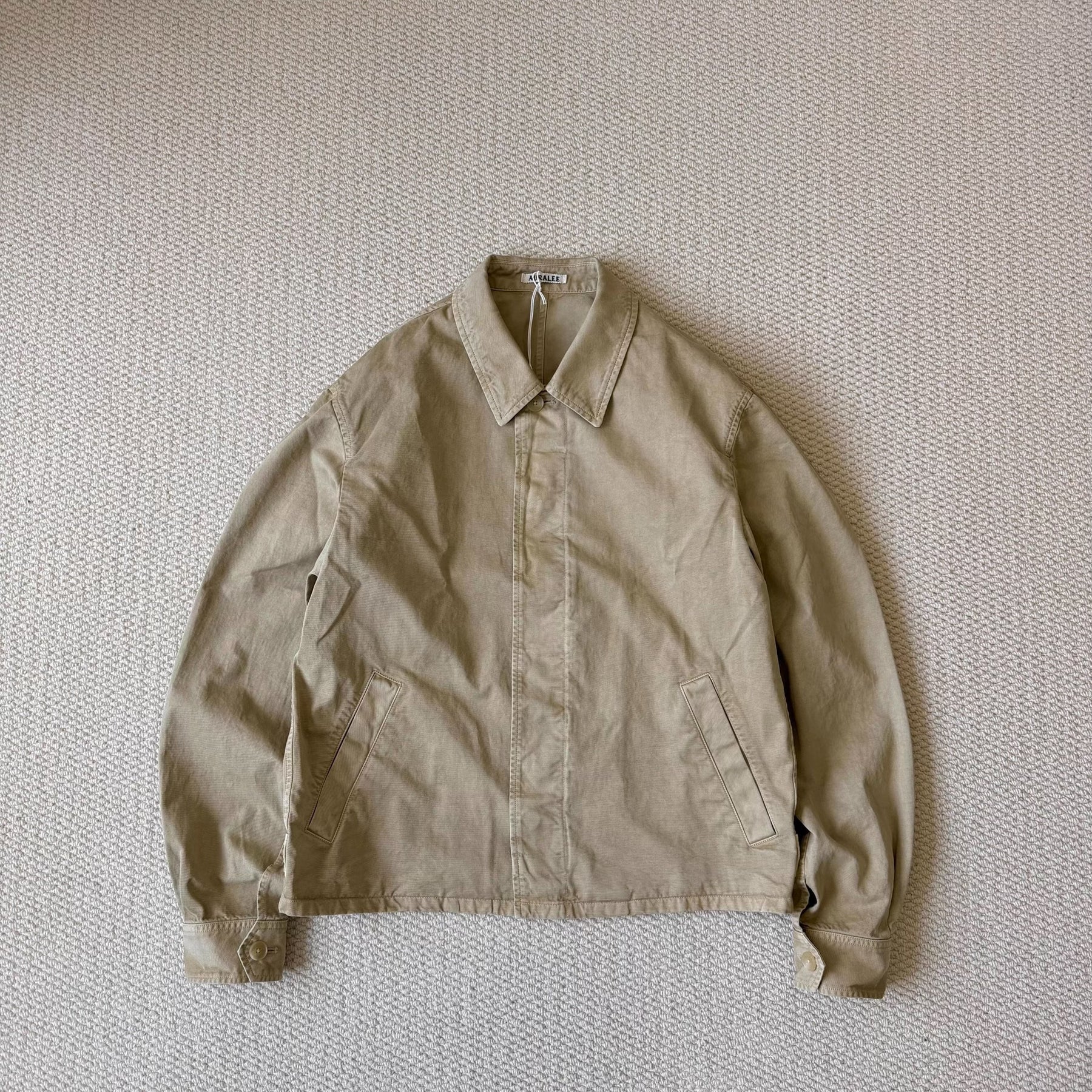AURALEE DYED FINX LIGHT CHINO BLOUSON 26SS