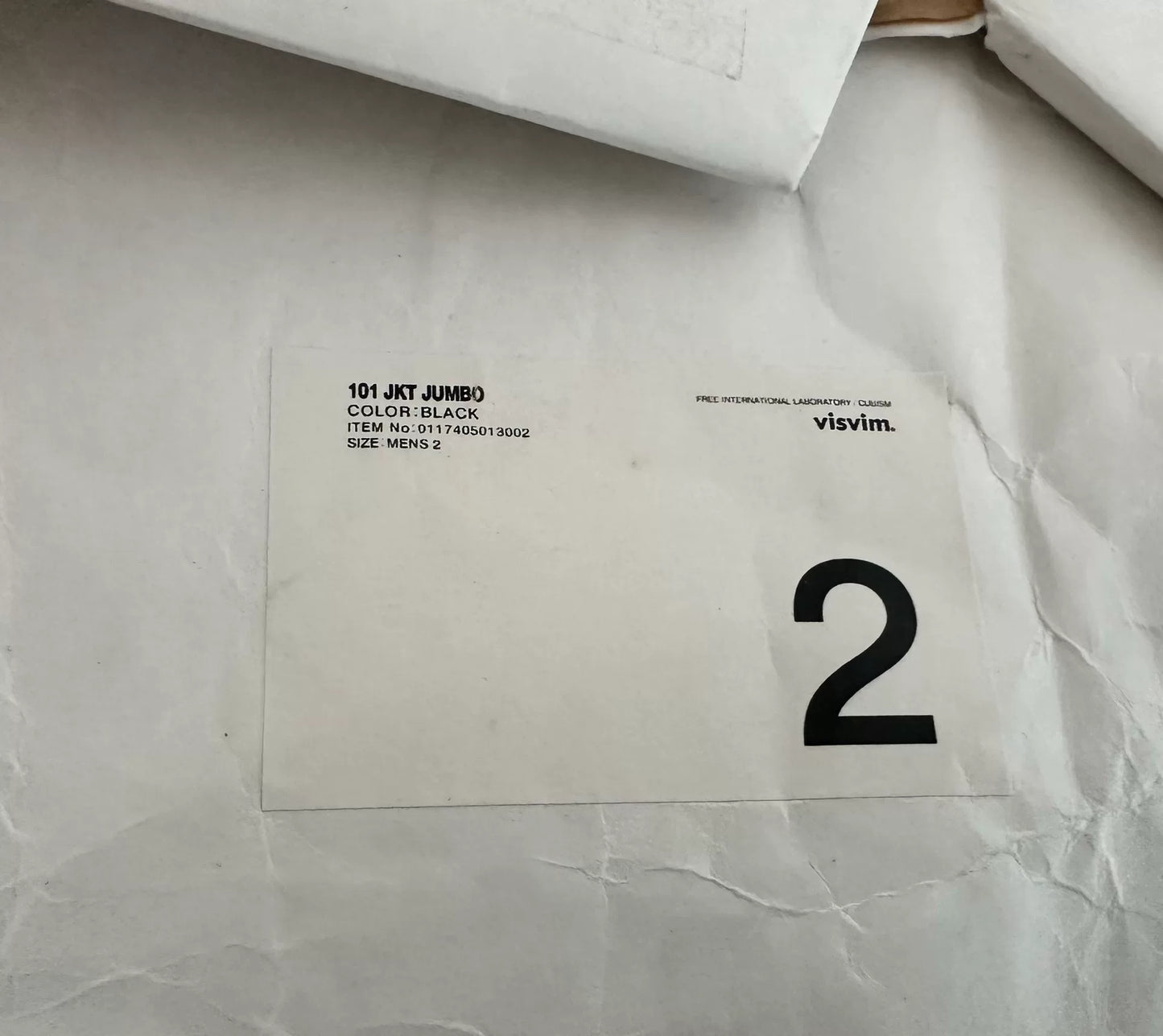 visvim jumbo spot jacket in black