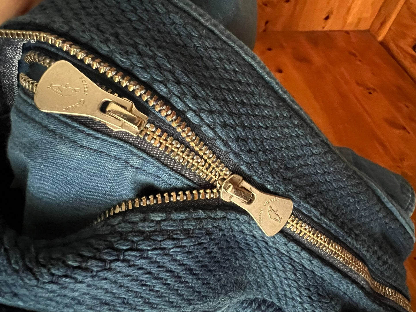 porter classic kendo shoulder bag blue dye