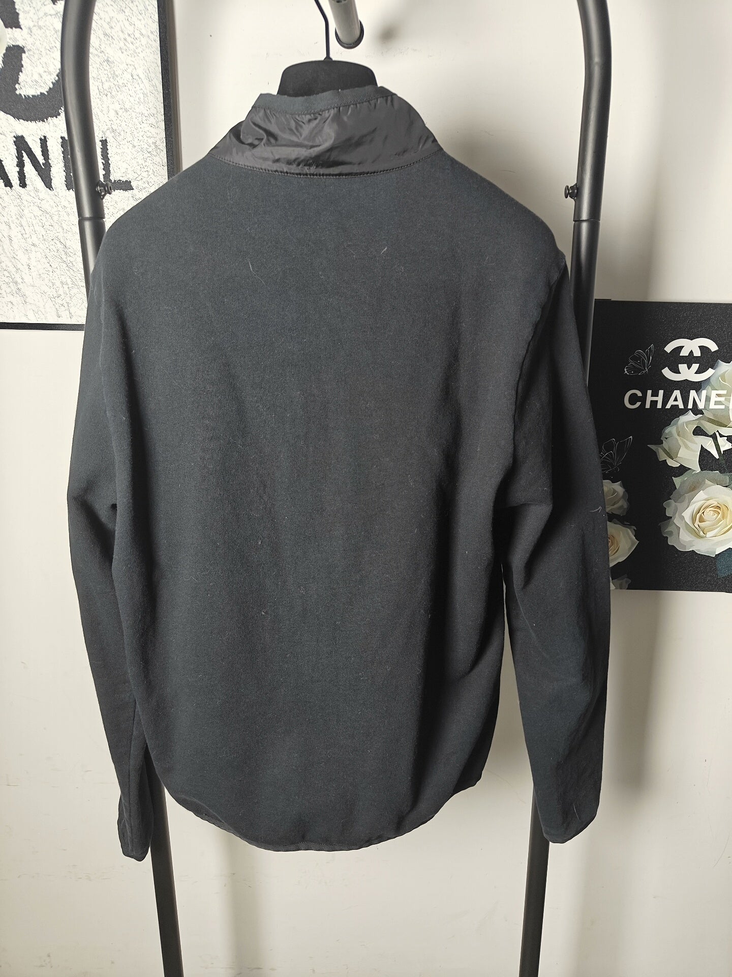 Prada Logo Zip Jacket Black