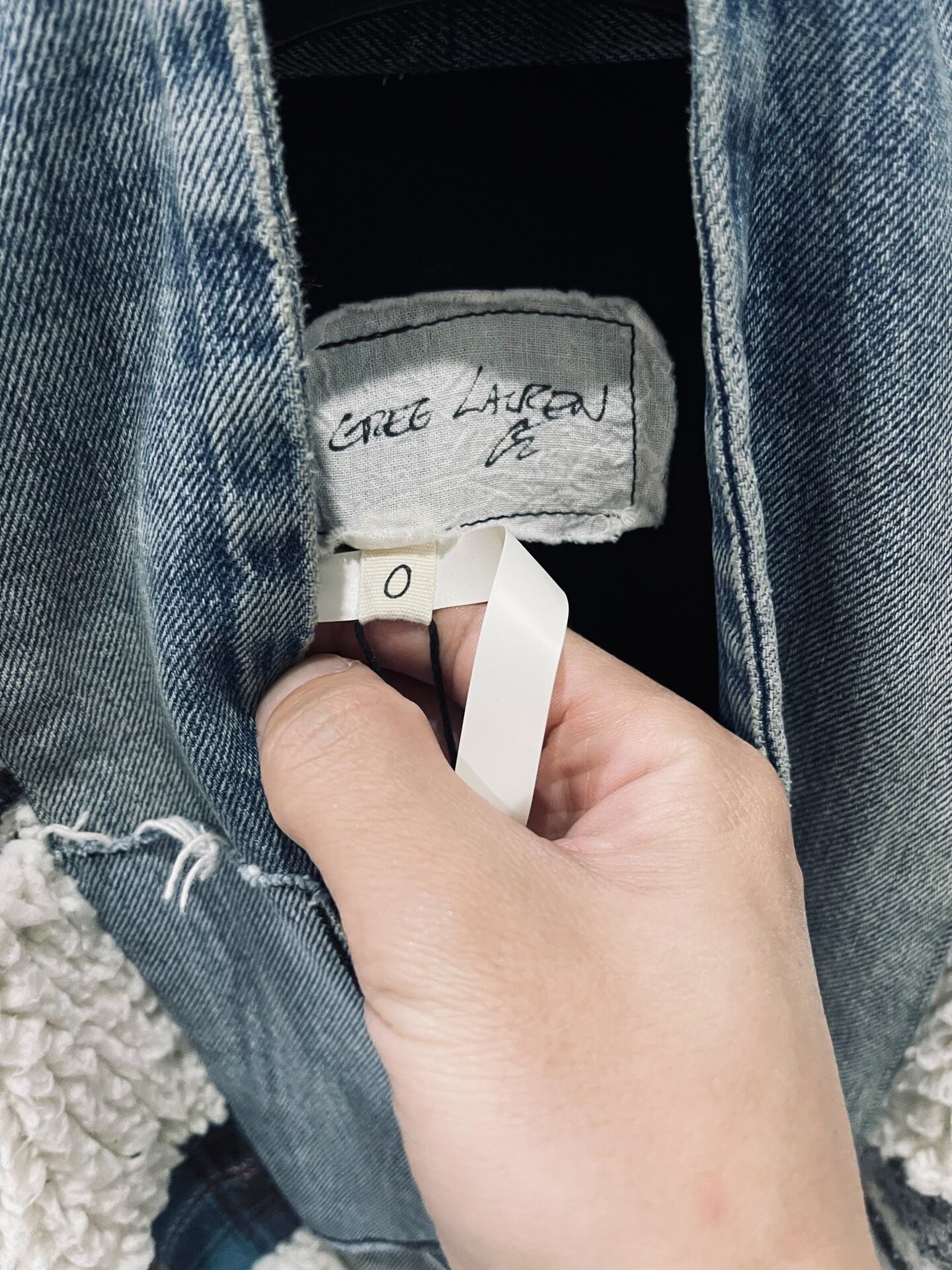 Greg Lauren Shearling Patchwork Robe