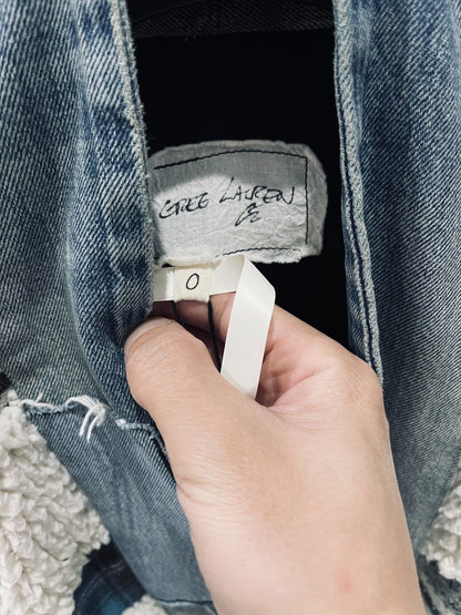 Greg Lauren Shearling Patchwork Robe