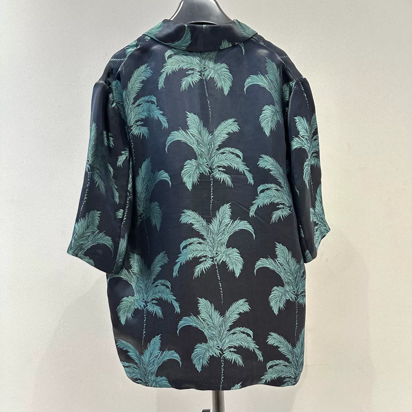 YSL Saint Laurent SS21 Palm Satin Shirt