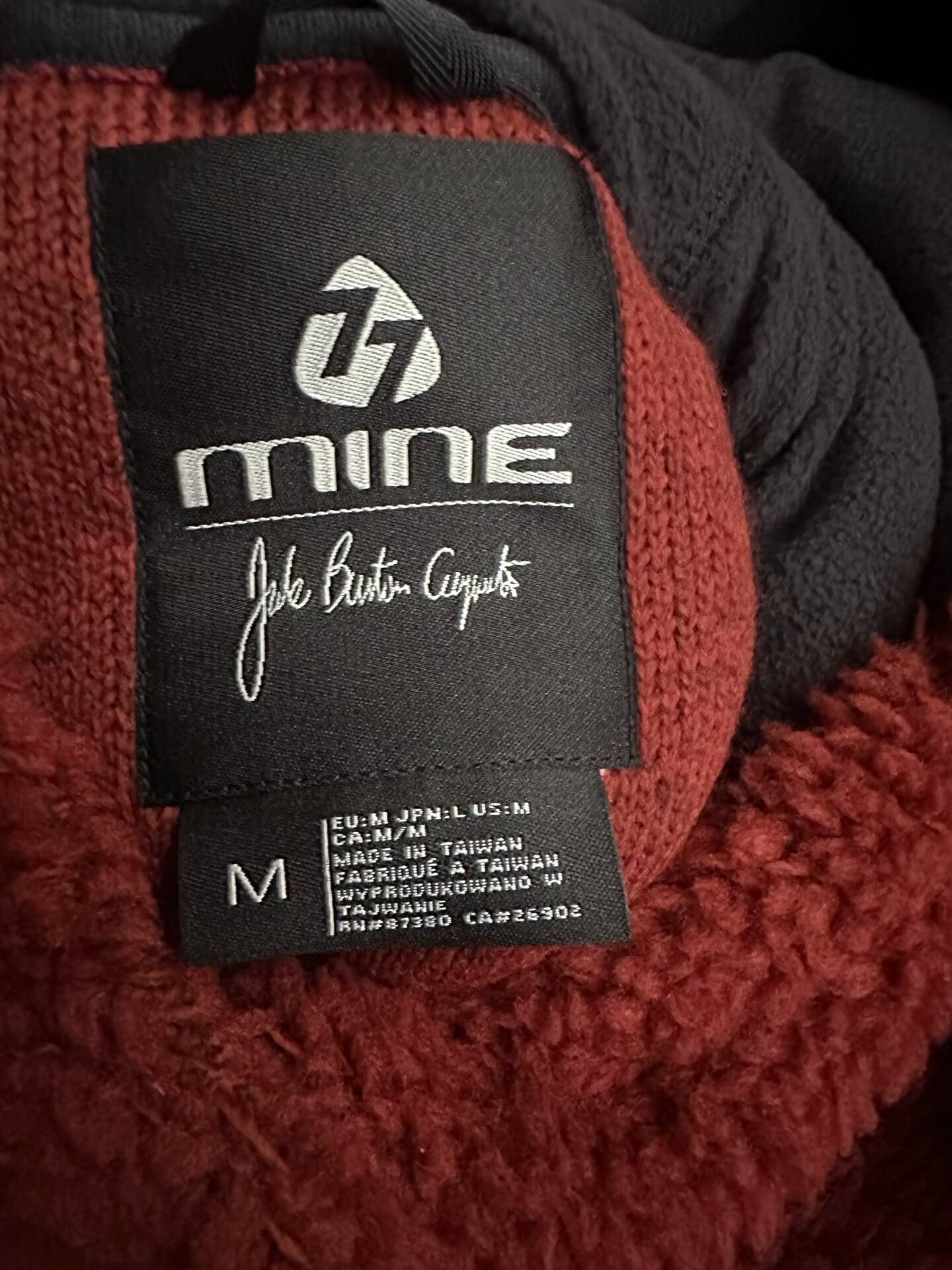 burton mine77 italian sherpa hoodie