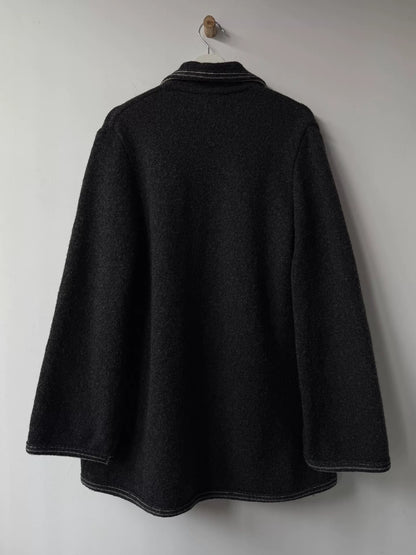 Yohji Yamamoto Wool Jacket with Contrast Edges