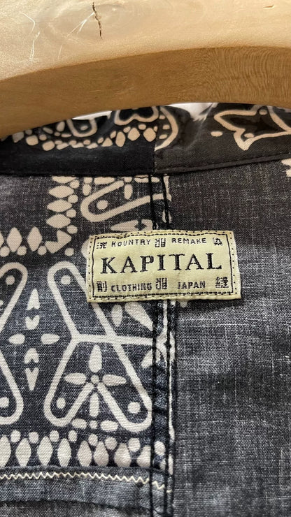 Kapital Thin Bandana Patchwork Cardigan Robe