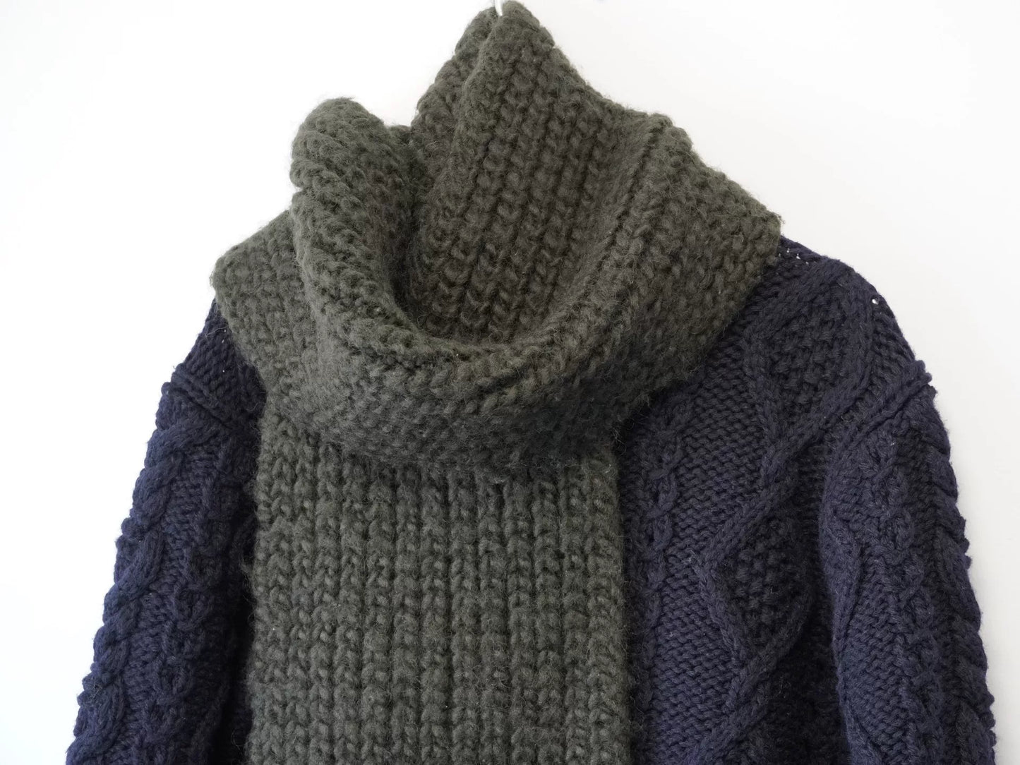 handmade woven scarf by Yohji Yamamoto