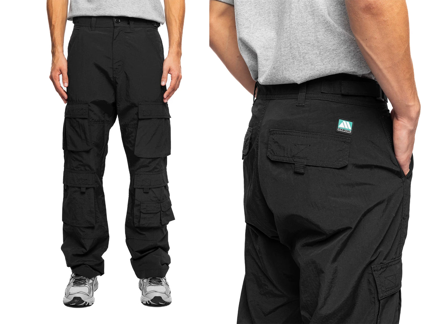 martine rose black cargo trousers for autumn