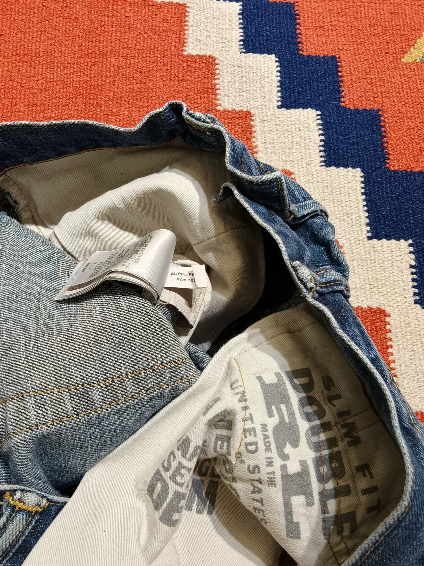 RRL Selvedge Yellow Mud Dyed Jeans