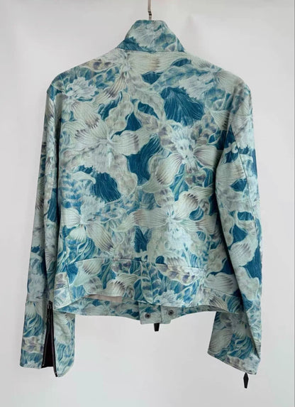 Yohji Yamamoto Floral Motorcycle Jacket