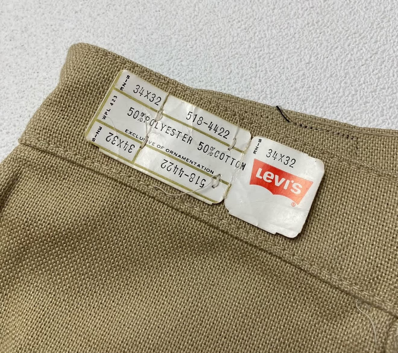 80's Deadstock Levi's 518 Sta-Prest