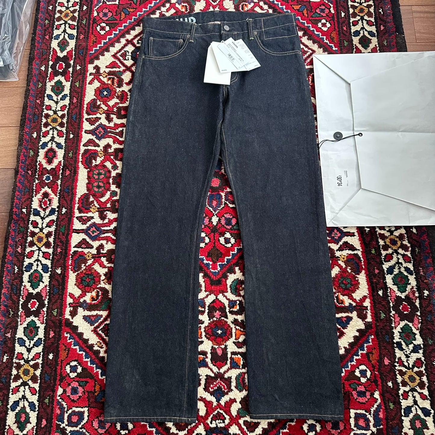 visvim mud-dyed denim pants w34l30