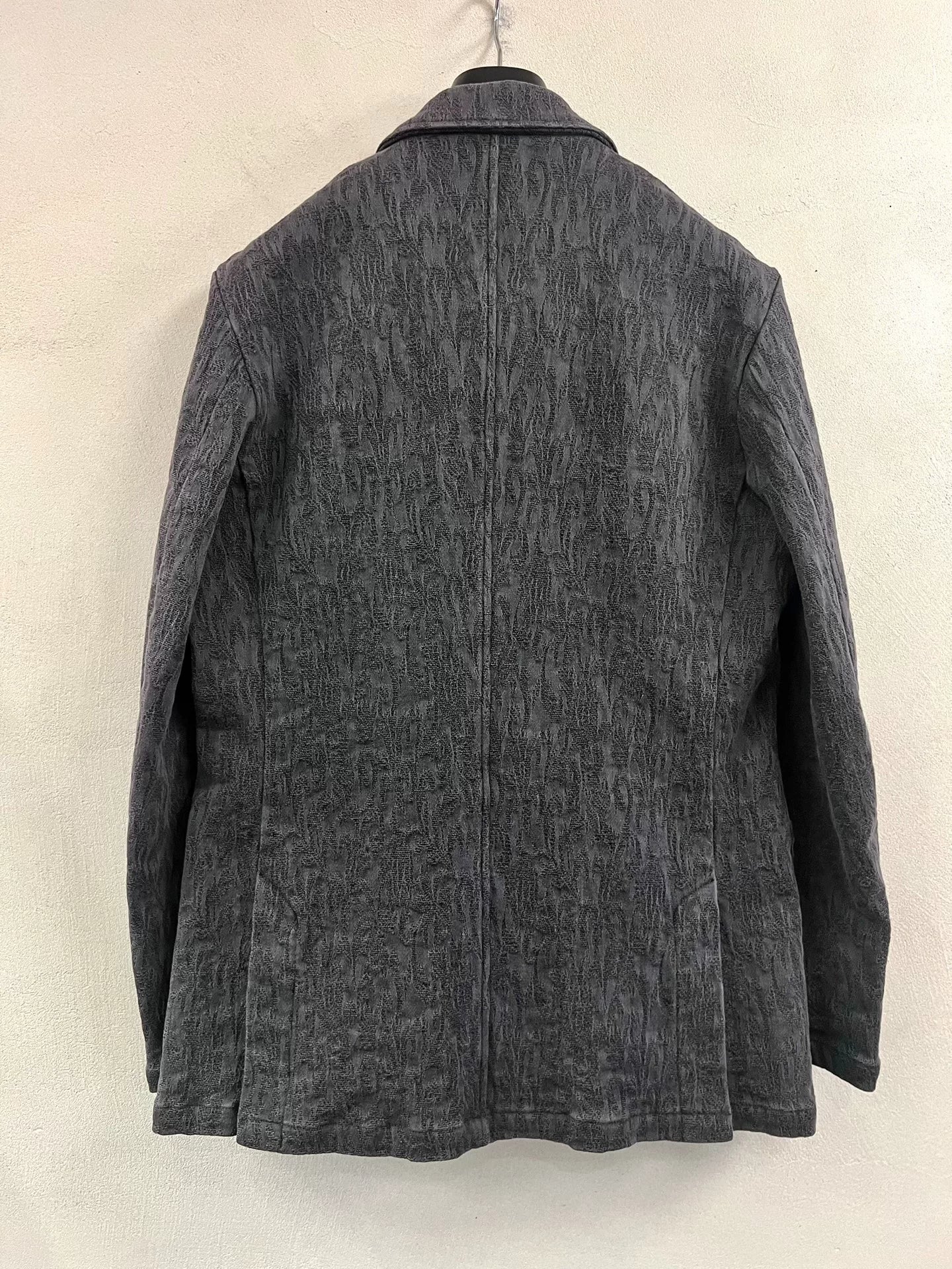 Gray Vintage Fabric Suit Jacket