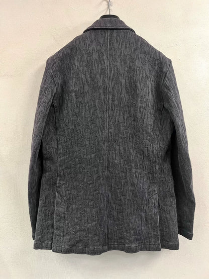 Gray Vintage Fabric Suit Jacket