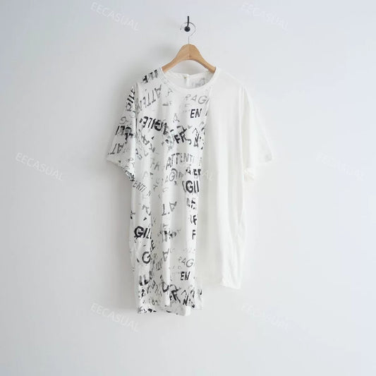 Yohji Yamamoto Asymmetric Graffiti T-Shirt