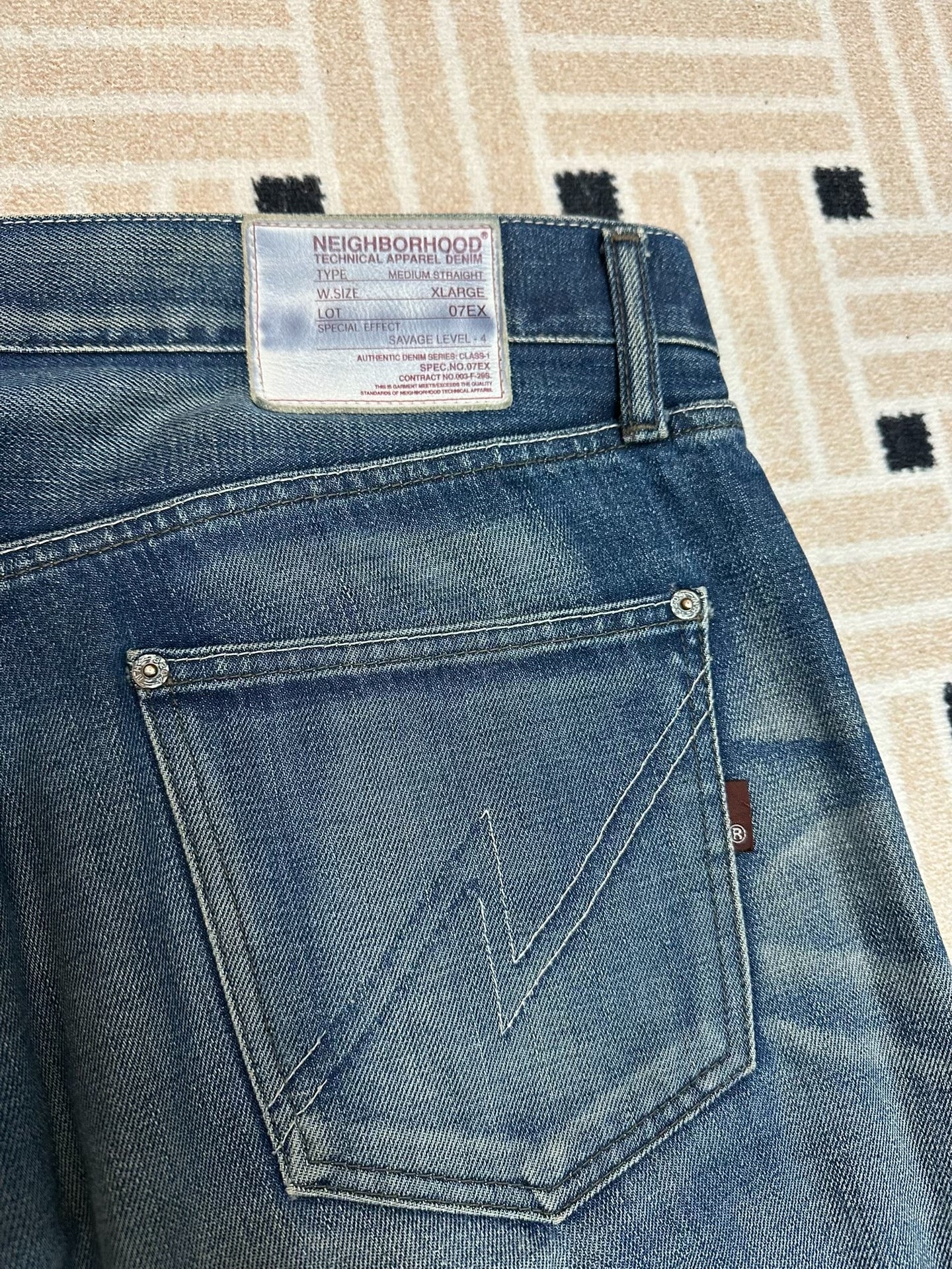 NEIGHBORHOOD 07 FLASH Spade Lightning Denim