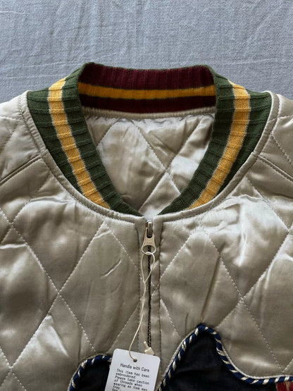 KAPITAL Velvet Patchwork Embroidered Jacket