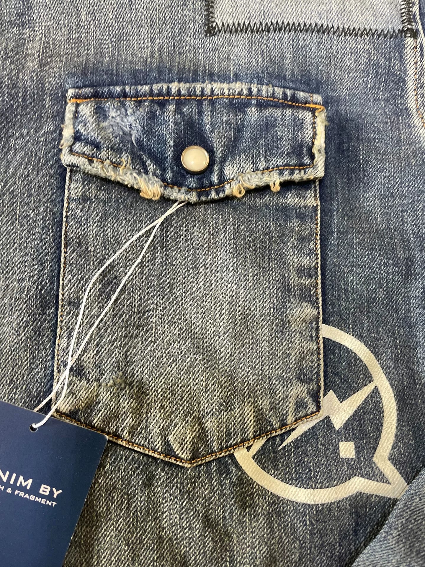 denim by vanquish & fragment shirt jacket