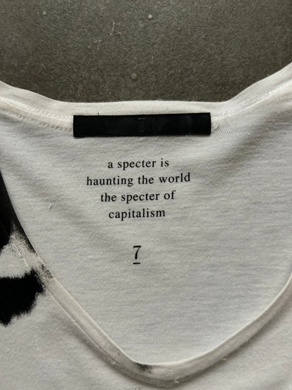 black and white graphic print t-shirt