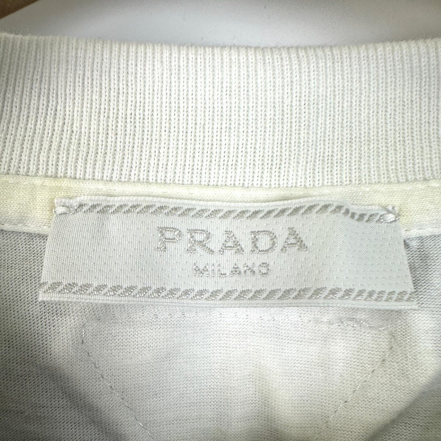 Prada 2024 SS Green Fake Two-Piece Short Sleeve