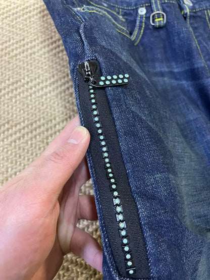 Levis Fenom Disco Green Wash Jeans