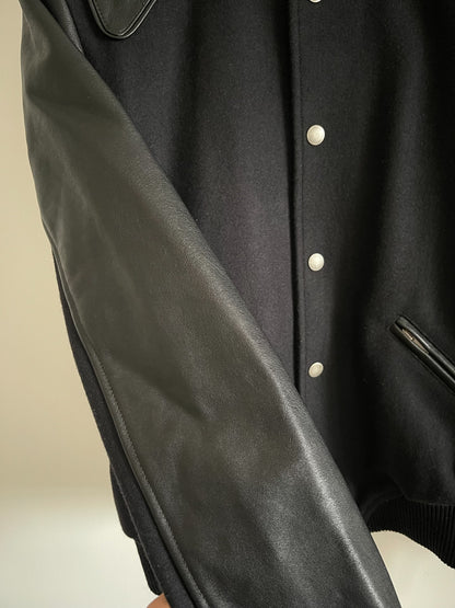 Saint Laurent Leather Sleeve HEAVEN Jacket