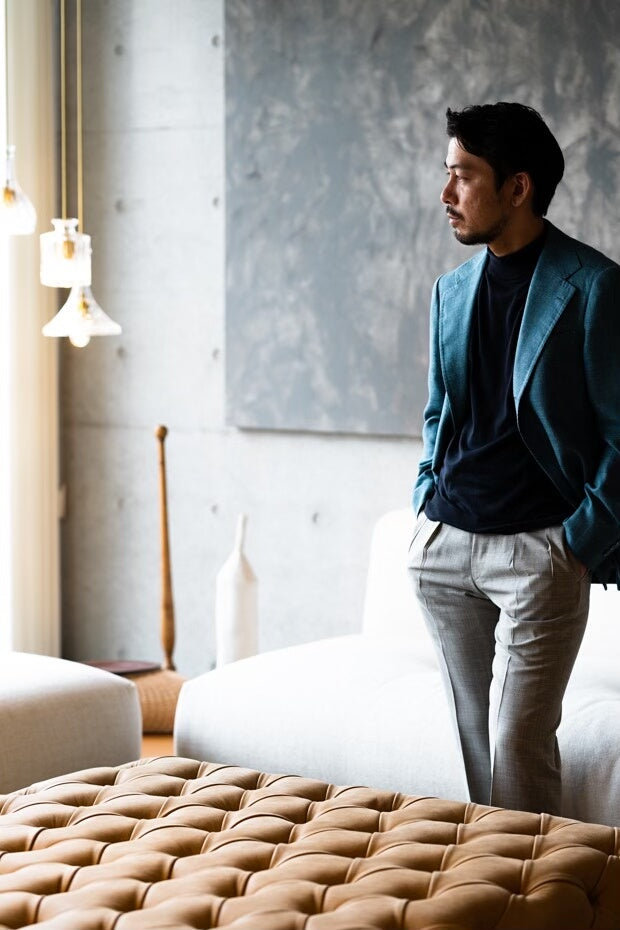 elegant cashmere blend single-breasted blazer