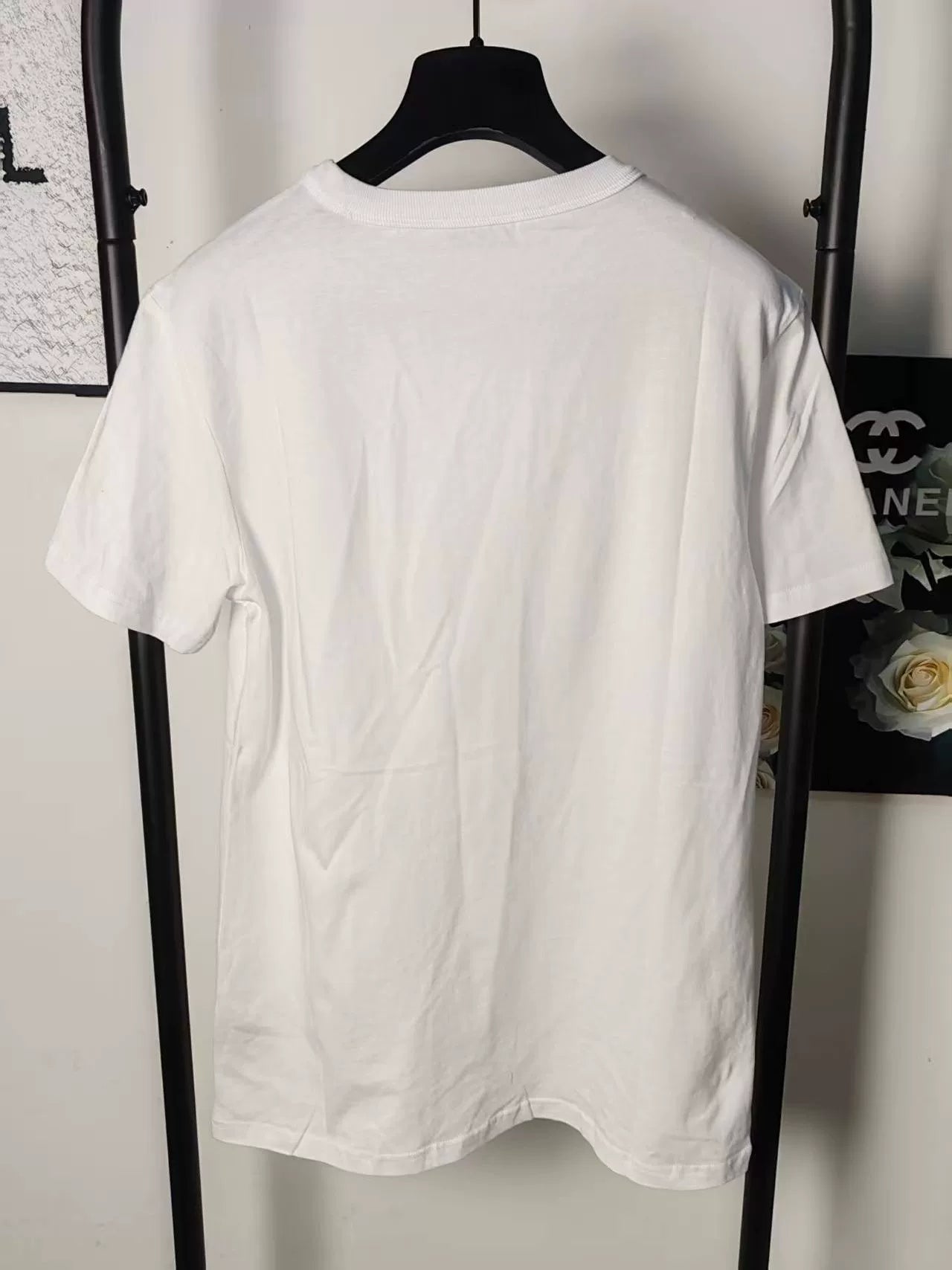 Dior Embroidered Logo Short Sleeve T-Shirt