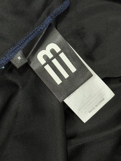 printed knit short-sleeve polo shirt