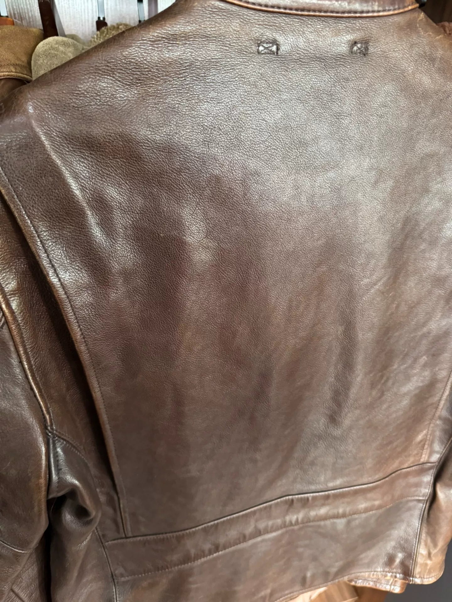 RRL Leather Jacket with Slight Wear