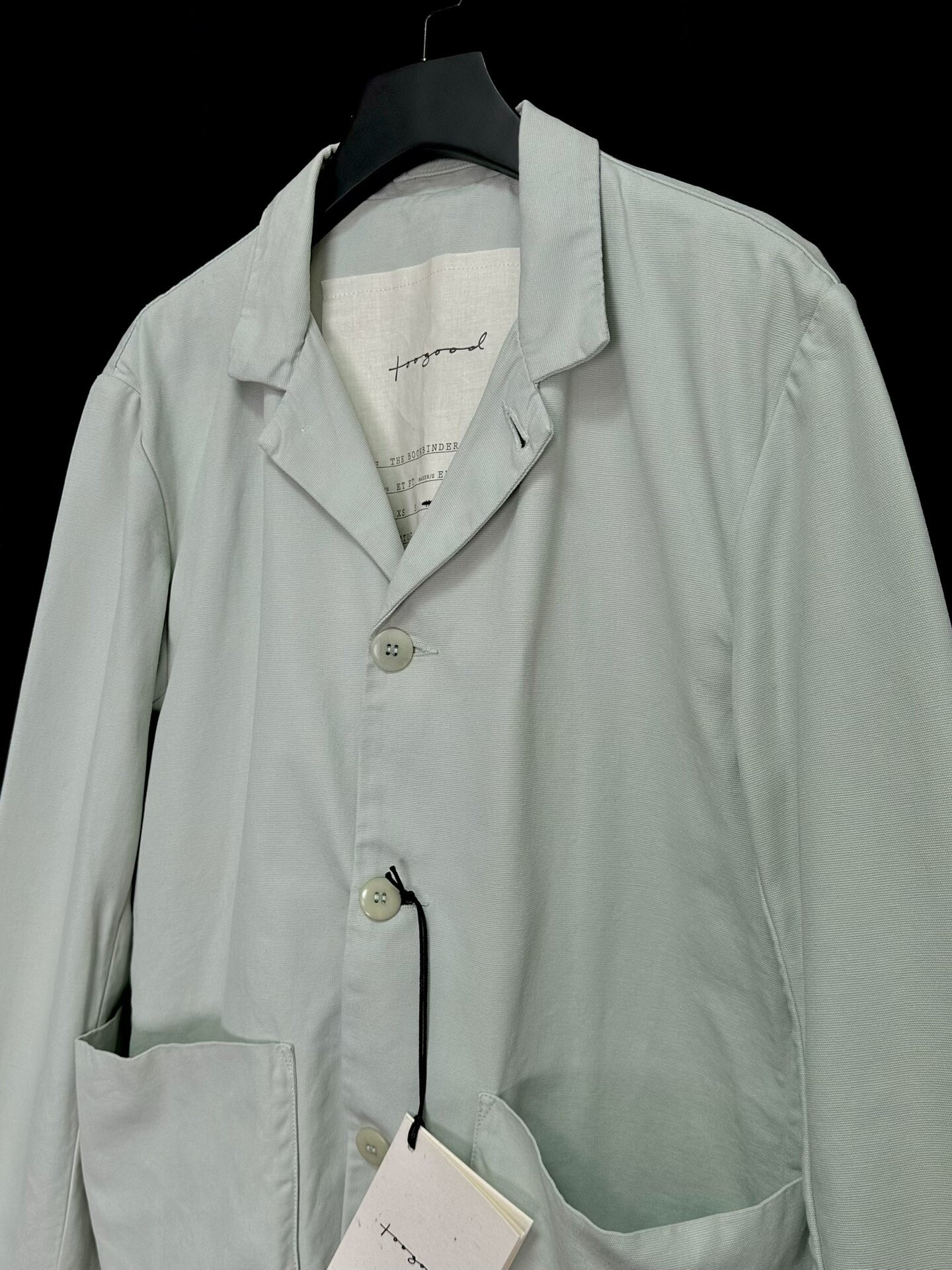 toogood bookbinder jacket in light gray