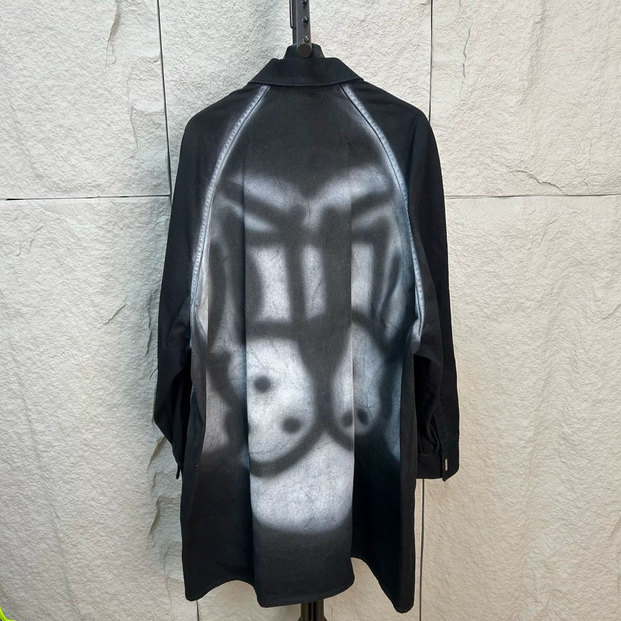 Givenchy Black Coat with Logo Design