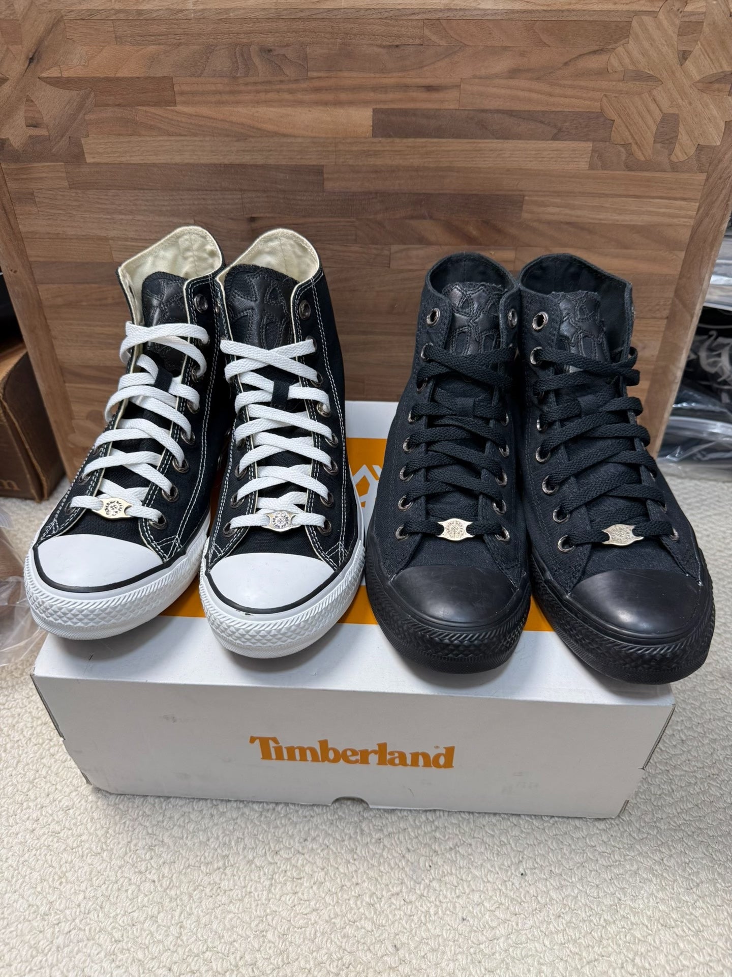 Chrome Hearts Converse Cross Patch Canvas