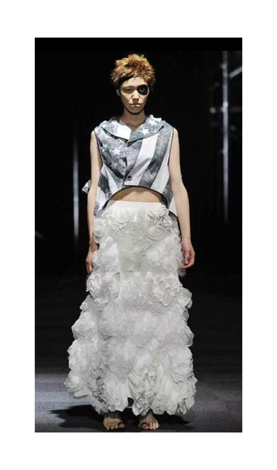 American Flag Deconstructed Vest by Nozomi Ishiguro