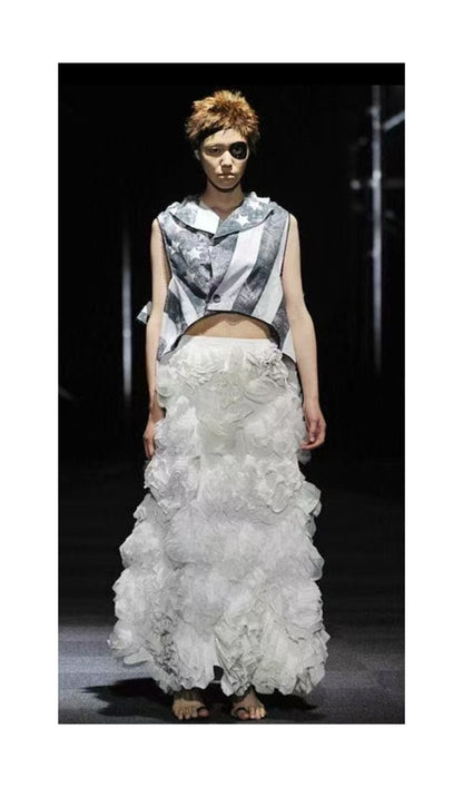 American Flag Deconstructed Vest by Nozomi Ishiguro