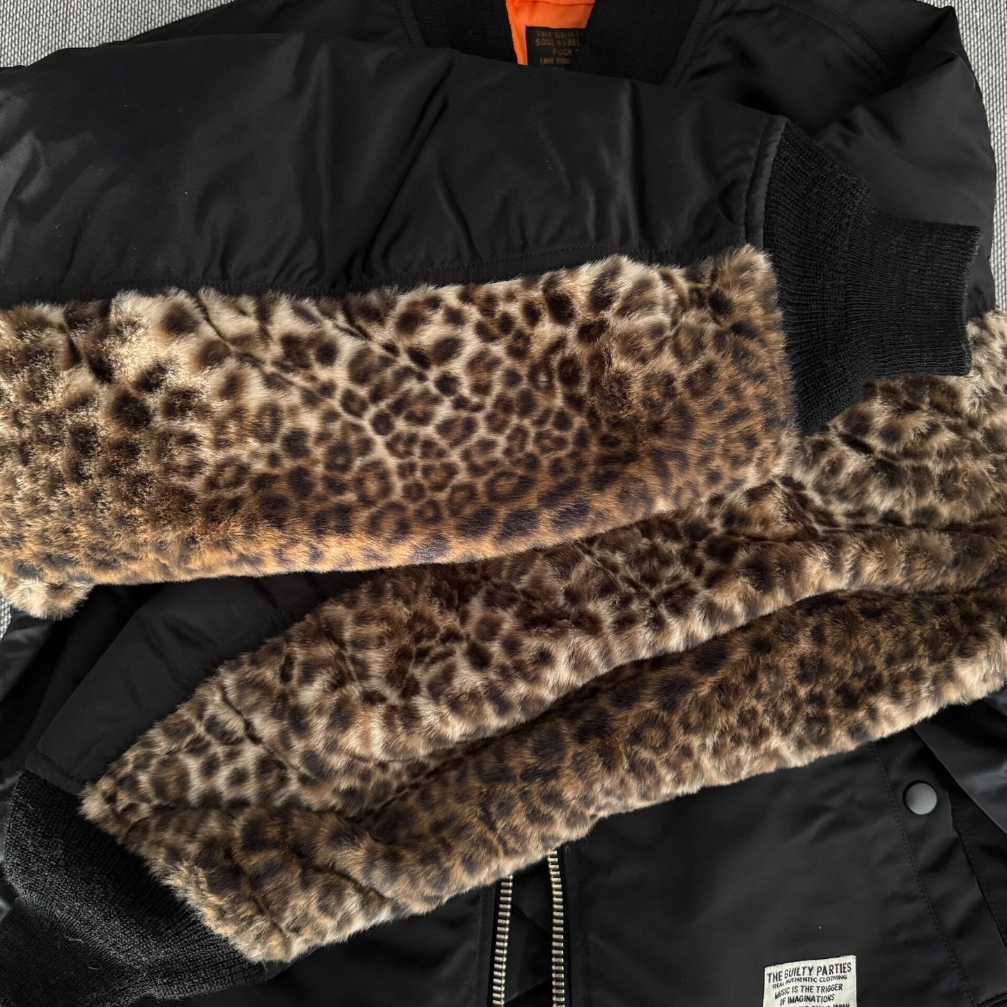 Wacko Maria Leopard Print MA1 Flight Jacket