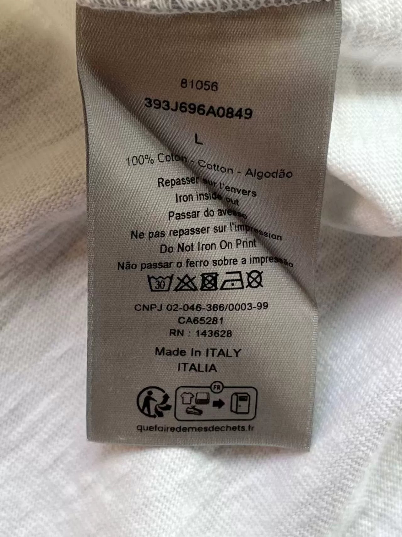 Dior Logo Short Sleeve Shirt for Men