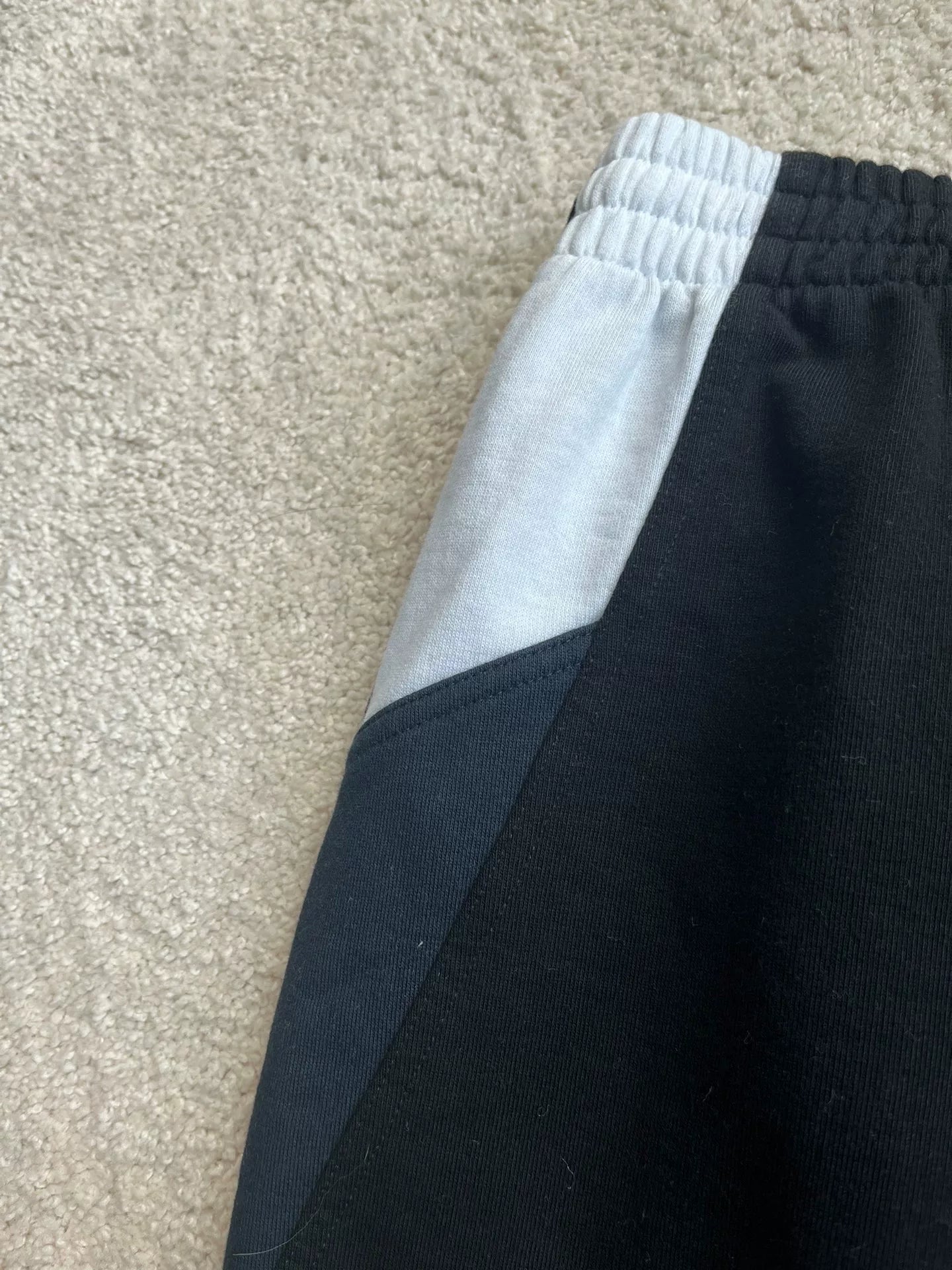 Balenciaga Black and White Logo Shorts