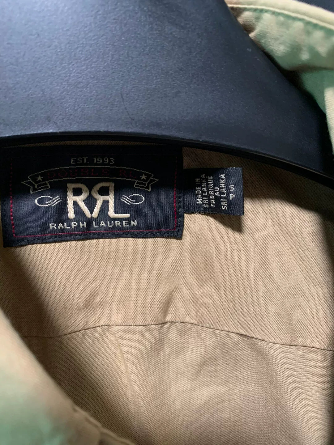 rrl Long Sleeve Button-Up Shirt in Beige