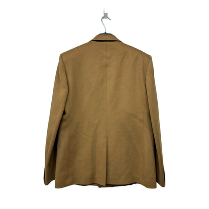 Saint Laurent Brown Double-Breasted Blazer