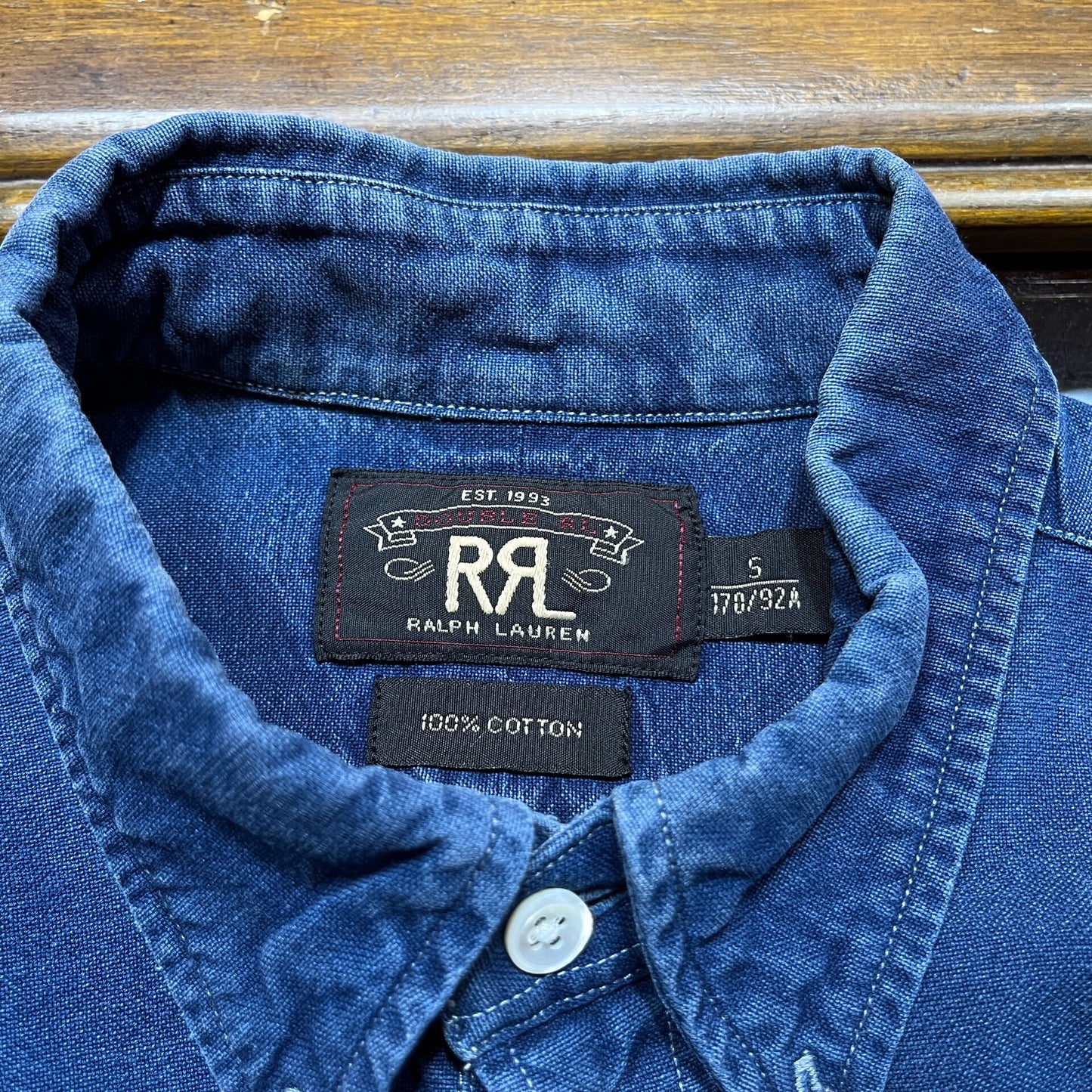 RRL Blue Dye Button-Up Shirt