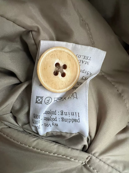 double-breasted cotton outerwear jacket