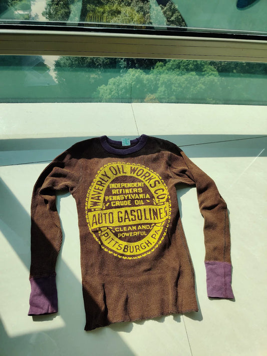 bootleggers waffle youth skull sweater