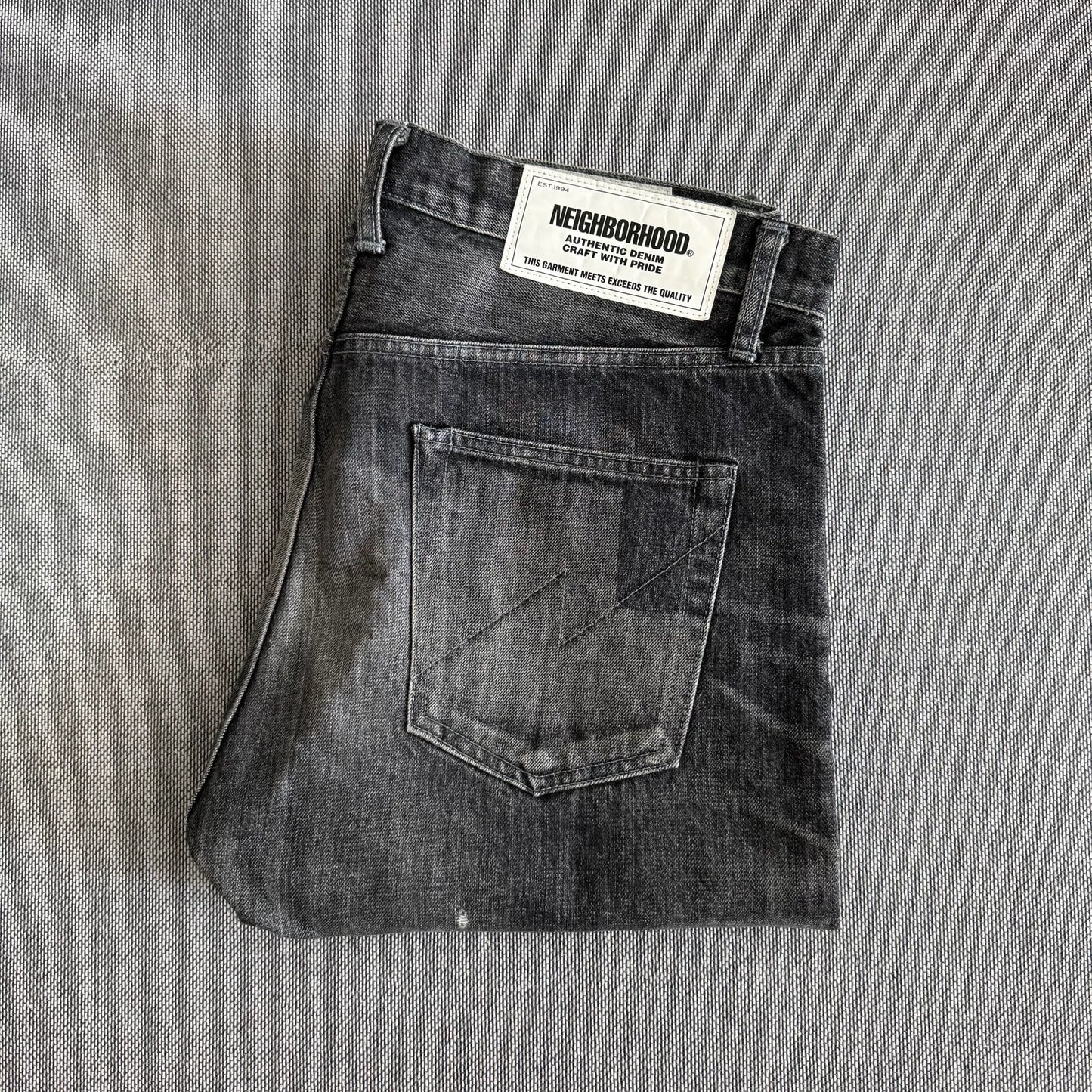 Neighborhood Basic Washed Denim Pants XL