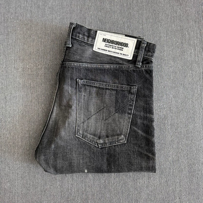 Neighborhood Basic Washed Denim Pants XL